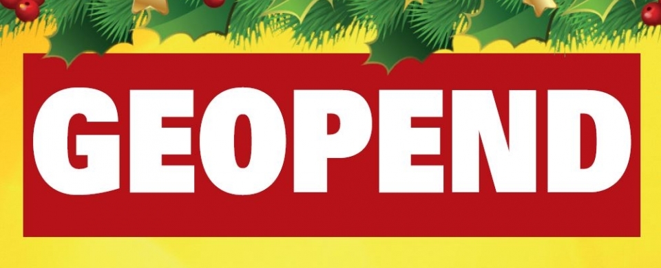 is action open op kerstdag