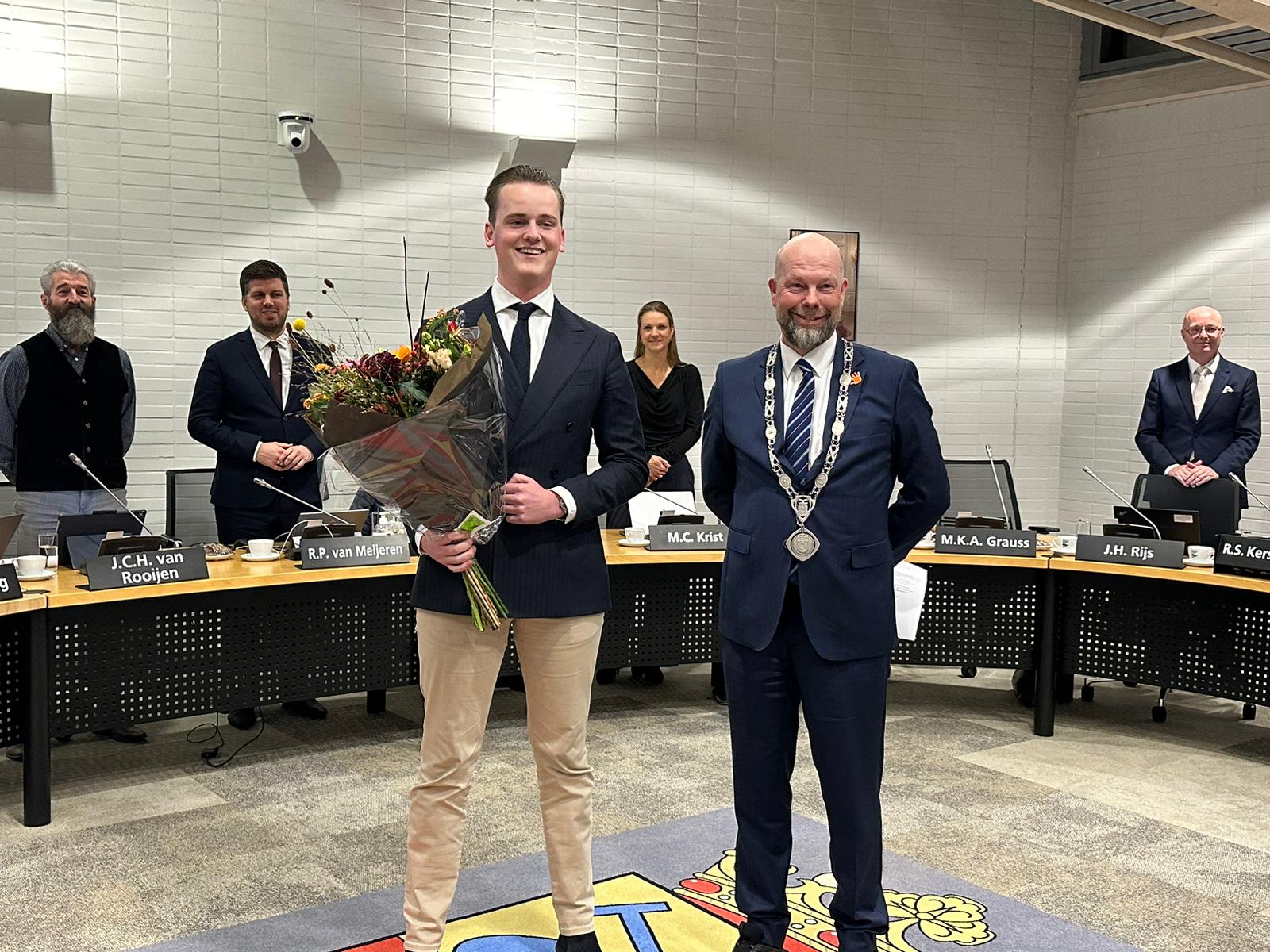 Laurens van den Heuvel benoemd tot nieuw VVD-commissielid tijdens raadsvergadering