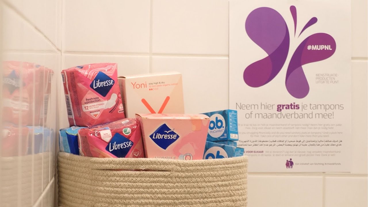 Gratis menstruatieproducten beschikbaar