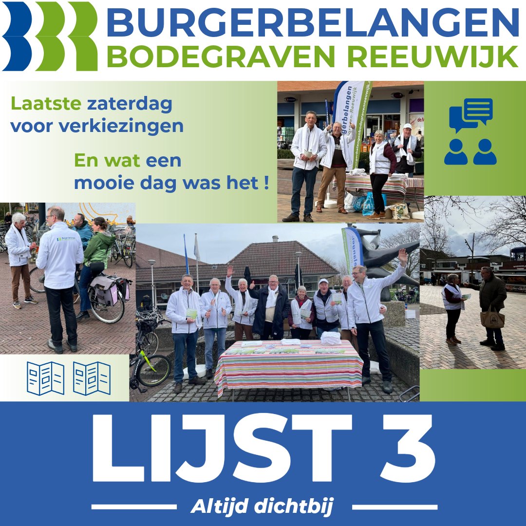 Burgerbelangen rondt campagne af met drukke zaterdag in de dorpen